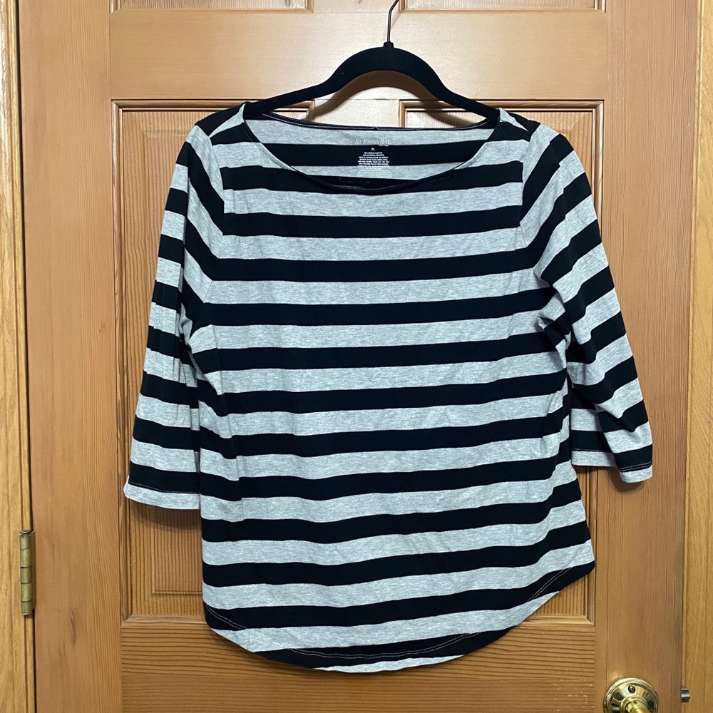 Womens Petite Large Mid Sleeve Shirt